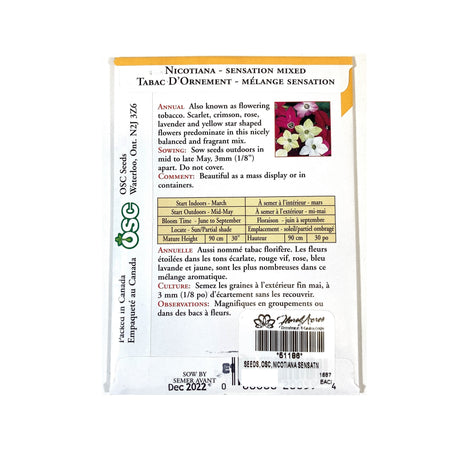 Nicotiana - Sensation Mixed Seeds, OSC