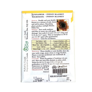 Sunflower - Indian Blanket Seeds, OSC