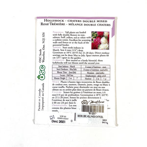 Hollyhock - Chaters Double Mixed Seeds, OSC