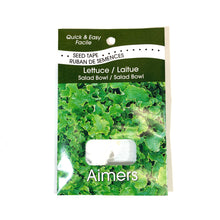 Load image into Gallery viewer, Lettuce - Salad Bowl Seed Tape, Aimers - Floral Acres Greenhouse &amp; Garden Centre
