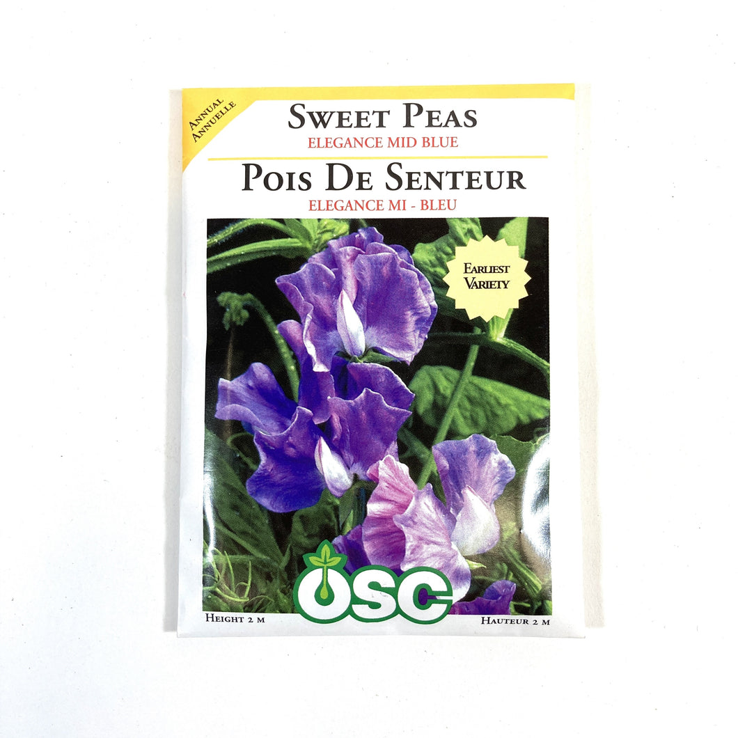 Sweet Pea - Elegance Mid Blue Seeds, OSC