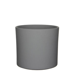 Pot, 12in, Ceramic, Era, Matte Grey - Floral Acres Greenhouse & Garden Centre