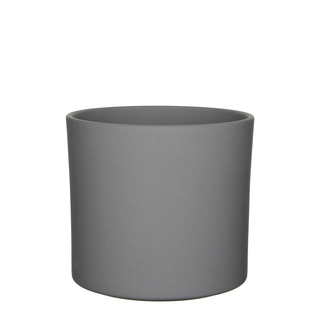Pot, 12in, Ceramic, Era, Matte Grey - Floral Acres Greenhouse & Garden Centre