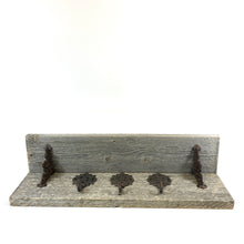 Load image into Gallery viewer, Rustic Wood, Coat Hanger, 3-Hook - Floral Acres Greenhouse &amp; Garden Centre
