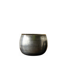 Load image into Gallery viewer, Pot, 2in, Metal, Zinc with Beaded Rim - Floral Acres Greenhouse &amp; Garden Centre
