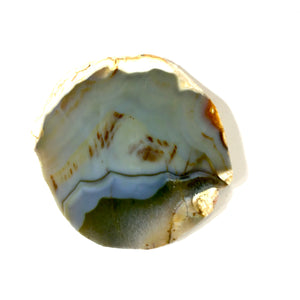 Round Agate Coasters, Brown, Set of 4 - Floral Acres Greenhouse & Garden Centre