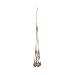 Jute Plant Hanger with Orbs & Tassels, 61in - Floral Acres Greenhouse & Garden Centre