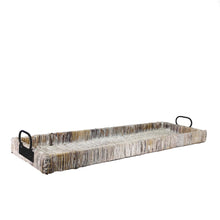 Load image into Gallery viewer, Decorative Rattan Tray with Metal Handles
