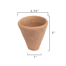 Load image into Gallery viewer, Pot, 2in, Terracotta Cone - Floral Acres Greenhouse &amp; Garden Centre
