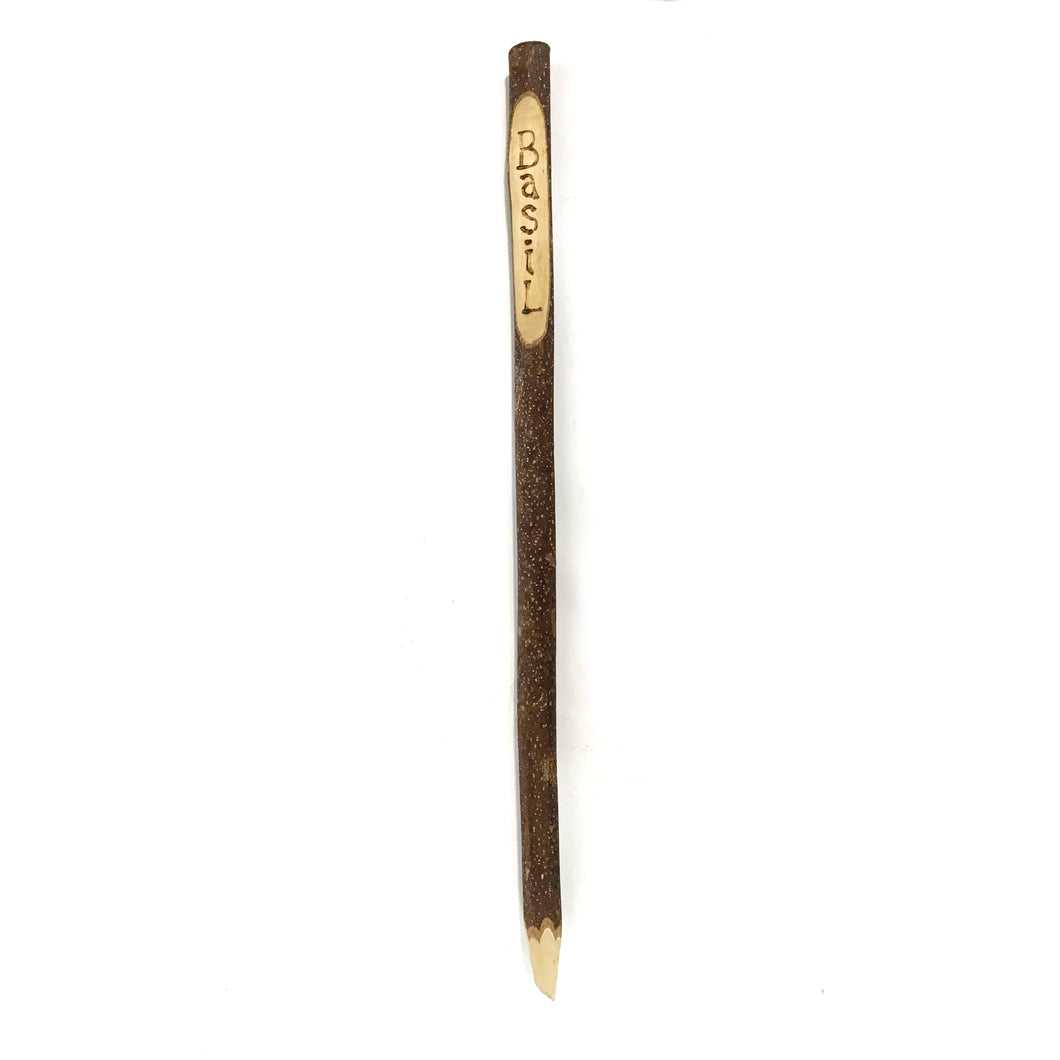 Engraved Stick Wood Herb Garden Marker, Assorted