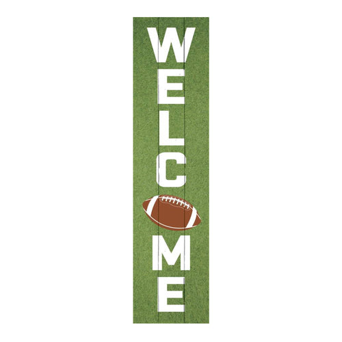 Wood Porch Leaner Sign, Welcome Football - Floral Acres Greenhouse & Garden Centre