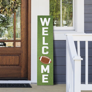 Wood Porch Leaner Sign, Welcome Football - Floral Acres Greenhouse & Garden Centre