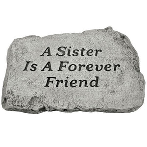 Garden Stone, 10in, A Sister Is A Forever Friend - Floral Acres Greenhouse & Garden Centre