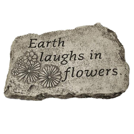 Garden Stone, 10in, Earth Laughs in Flowers - Floral Acres Greenhouse & Garden Centre