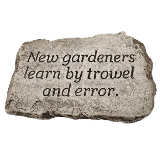 Garden Stone, 10in, New Gardeners Learn - Floral Acres Greenhouse & Garden Centre