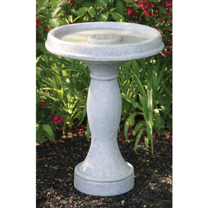 Rachel Stone Bird Bath, 19.5in - Floral Acres Greenhouse & Garden Centre