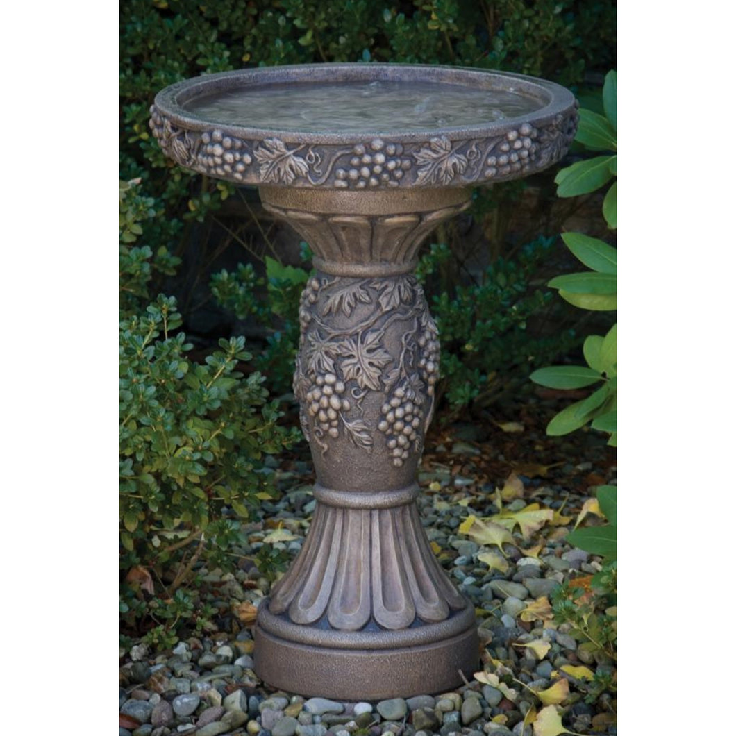 Napa Stone Bird Bath, 18in - Floral Acres Greenhouse & Garden Centre
