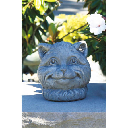 Cat Face Statue, 7in - Floral Acres Greenhouse & Garden Centre