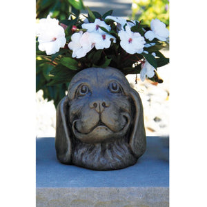 Dog Face Statue, 7in - Floral Acres Greenhouse & Garden Centre