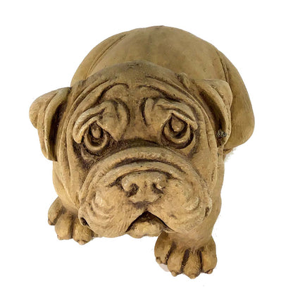 Pug Puppy Statue, 10.5in