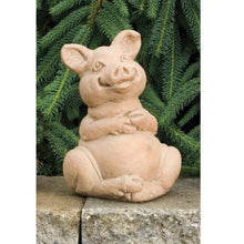 Load image into Gallery viewer, Peaches the Pig Statue, 10.75in - Floral Acres Greenhouse &amp; Garden Centre
