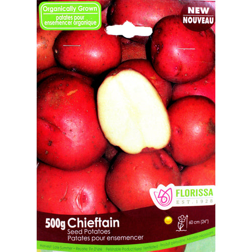 Seed Potato - Chieftain Organic, VN, 500g Bag - Floral Acres Greenhouse & Garden Centre