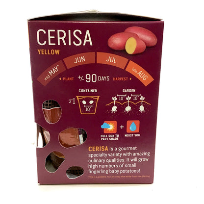 Seed Potato - Cerisa, Earth Apples, 1kg Box - Floral Acres Greenhouse & Garden Centre