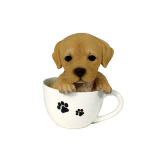 Teacup Labrador Puppy Garden Statue, 5.5in - Floral Acres Greenhouse & Garden Centre