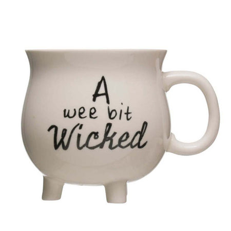 Stoneware Mug, Cauldron with Witch Saying, 12oz