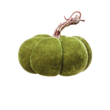 Load image into Gallery viewer, Velvet Pumpkin with Resin Stem, 4.25in, 2 Colours
