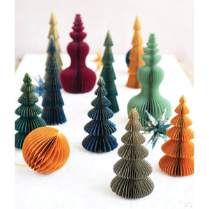 Paper Honeycomb Tree, 12in, 4 Colours