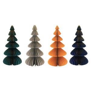 Paper Honeycomb Tree, 9in, 4 Colours