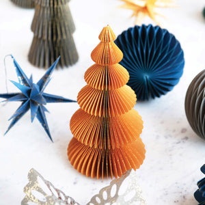 Paper Honeycomb Tree, 9in, 4 Colours