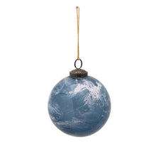 Load image into Gallery viewer, Ornament, Glass Ball with Marbled Finish, 4in
