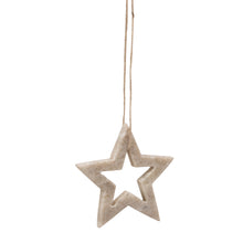 Load image into Gallery viewer, Ornament, Natural Stone Star, 3.25in
