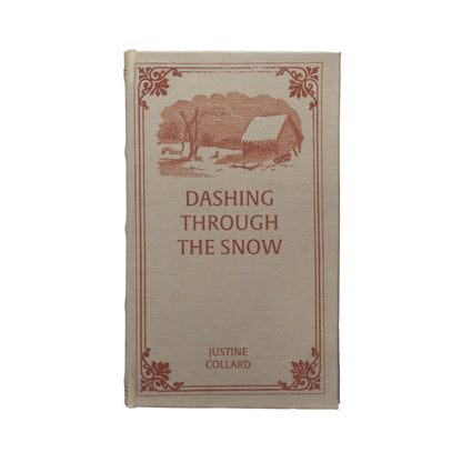 Book Storage Box, MDF/Canvas, Dashing Through/Snow