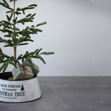 Load image into Gallery viewer, Metal Christmas Tree Collar, &#39;Farm Fresh&#39;, 22.25in
