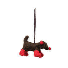 Load image into Gallery viewer, Ornament, Wool Felt Dog, 2.5in, 3 Styles
