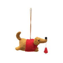 Load image into Gallery viewer, Ornament, Wool Felt Dog, 2.5in, 3 Styles
