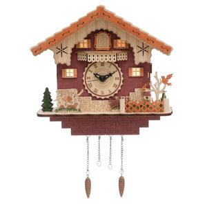 Wood LED Cuckoo Clock, Bach's Minuet in G Major