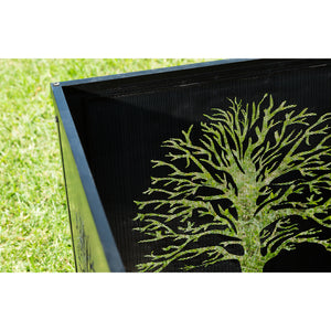 Square Tree of Life Fire Pit, 24in - Floral Acres Greenhouse & Garden Centre