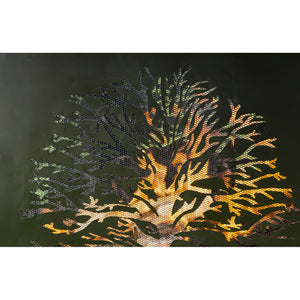 Square Tree of Life Fire Pit, 24in - Floral Acres Greenhouse & Garden Centre