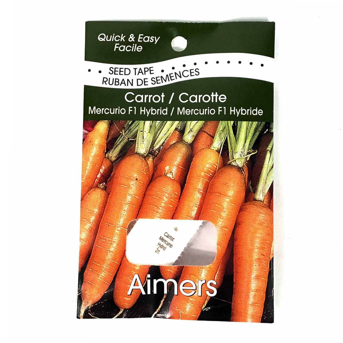 Carrot - Mercurio F1 Seed Tape, Aimers - Floral Acres Greenhouse & Garden Centre