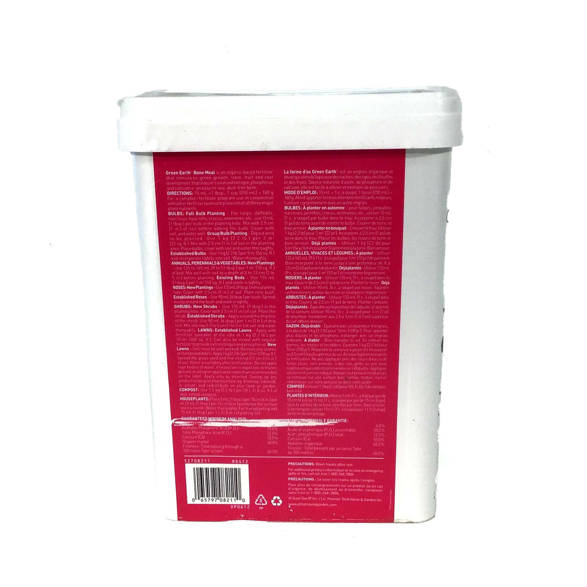 Green Earth Organic Bone Meal, 1.2kg - Floral Acres Greenhouse & Garden Centre