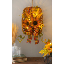 Load image into Gallery viewer, Light-Up Sunflower in Basket Wall Decor
