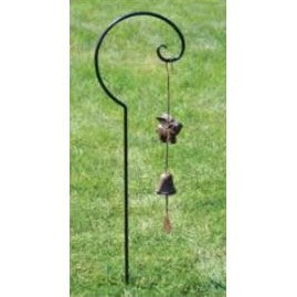 Shepherd's Hook, Scroll, Black, 38in - Floral Acres Greenhouse & Garden Centre