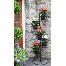 Load image into Gallery viewer, Lotus Basket Spiral Plant Stand with 5 9in Pots - Floral Acres Greenhouse &amp; Garden Centre
