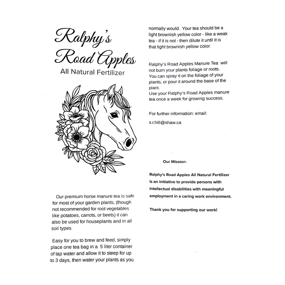 Ralphy's Road Apples, 5pk - Floral Acres Greenhouse & Garden Centre