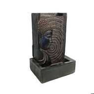 Buddha Face Waterfall Fountain with LED Light