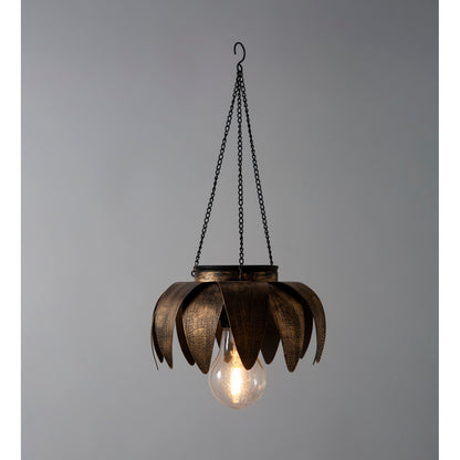 Antiqued Metal Hanging Light, Daisy